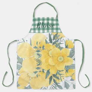 Yellow Sunny Blossoms Apron