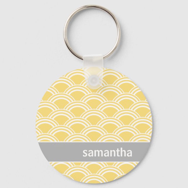 Yellow Sunrise Keychain (Front)