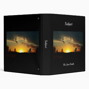 Yellow Sunset Grassy Meadow Binder II