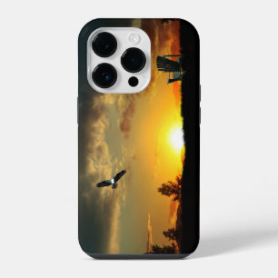 Yellow Sunset Grassy Meadow Cell Phone Case