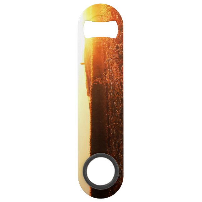 Yellow Sunset Pumpkin Patch  Bar Key (Front)