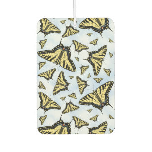 Yellow Swallowtail Butterflies on Blue Clouds Air Freshener