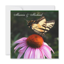 Yellow Swallowtail Butterfly invitation
