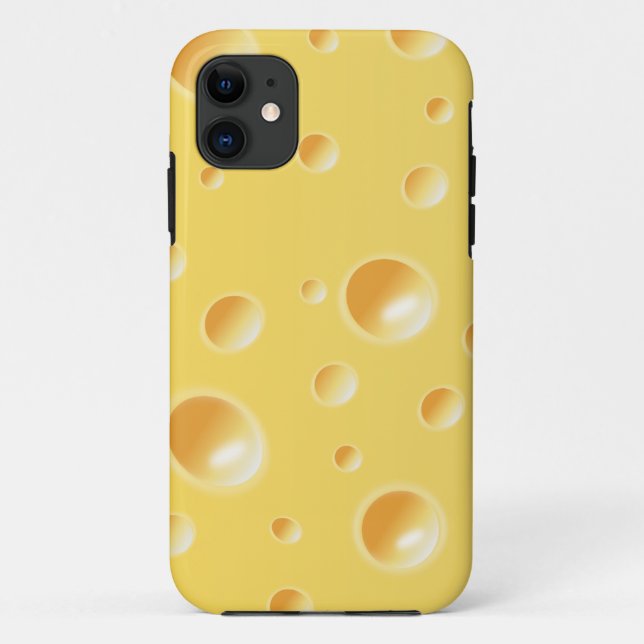 Yellow Swiss Cheese Slice Texture iphone 5 case (Back)