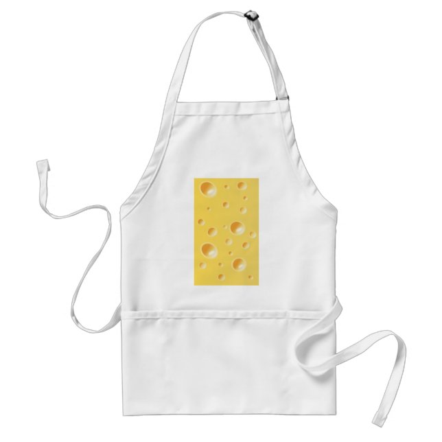 Yellow Swiss Cheese Texture Standard Apron (Front)