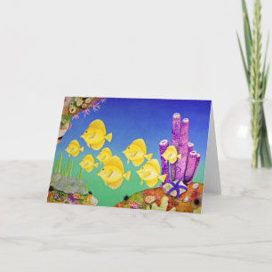 Yellow Tang School Card