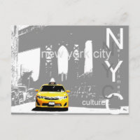 Yellow Taxi Brooklyn Bridge Nyc New York City