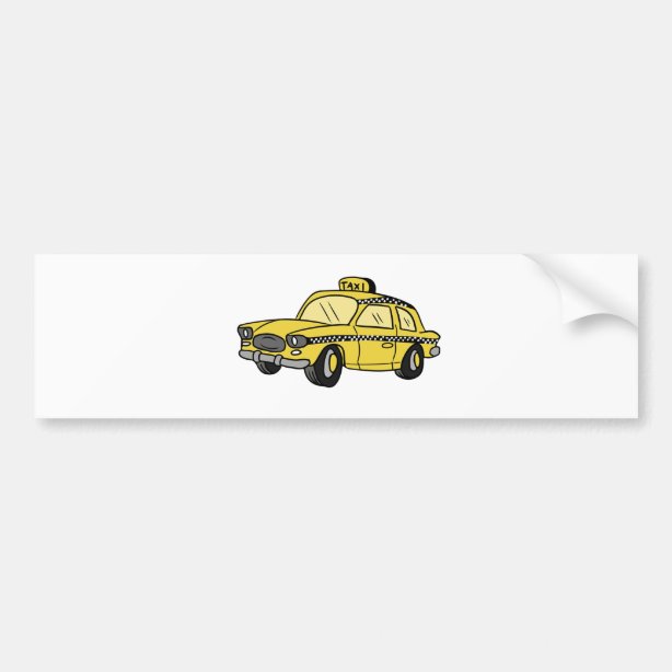 Taxi Cab Bumper Stickers & Car Stickers | Zazzle CA