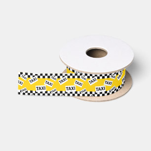Yellow Taxi Cab New York Taxi Driver Satin Ribbon