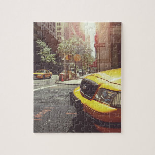 Yellow Taxi Cab of New York City Jigsaw Puzzle