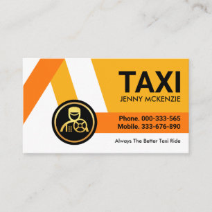 Yellow Taxi Routes Cab Driver Business Card