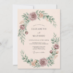 Yellow Teal Winsome Summer Wedding Invitation