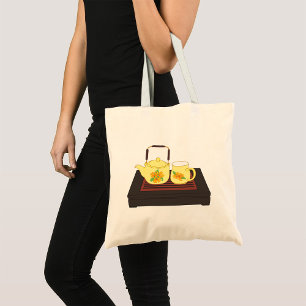 Yellow Teapot Set Tote Bag