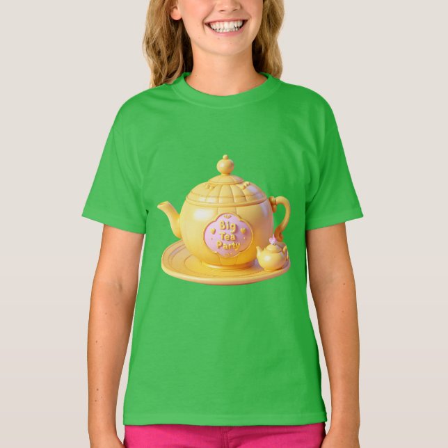  Yellow Teapot T-Shirt (Front)
