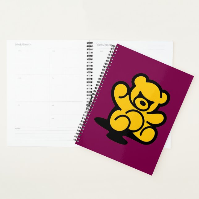 Yellow Teddy Trouble Planner (Display)