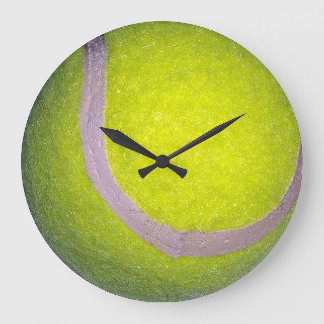 Yellow Tennis Ball,   Large Clock (Front)