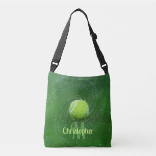Yellow Tennis Ball Personalized Crossbody Bag