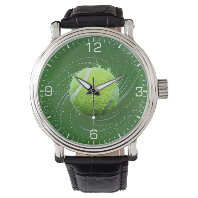 Yellow Tennis Ball Personalized Watch (Front)