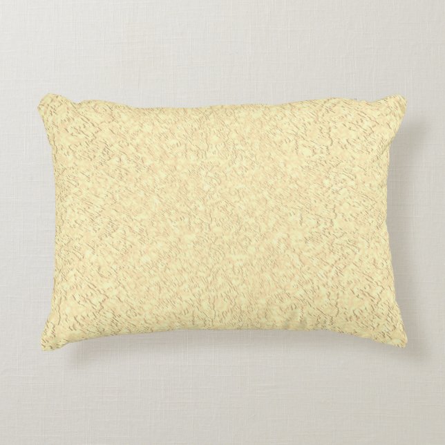 Yellow Texture Design Accent Pillow (Front)