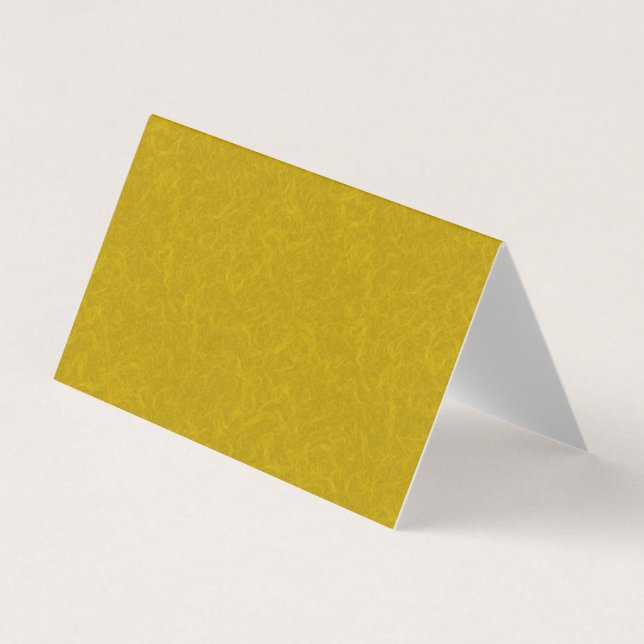 Yellow textured surface with  swirling pattern business card (Front)