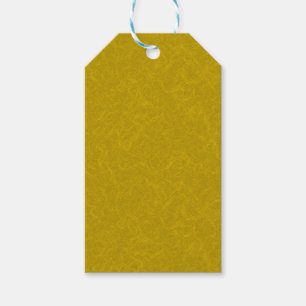 Yellow textured surface with swirling pattern gift tags