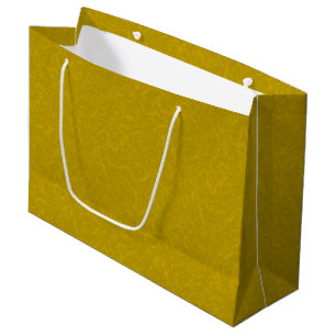 Yellow textured surface with swirling pattern large gift bag