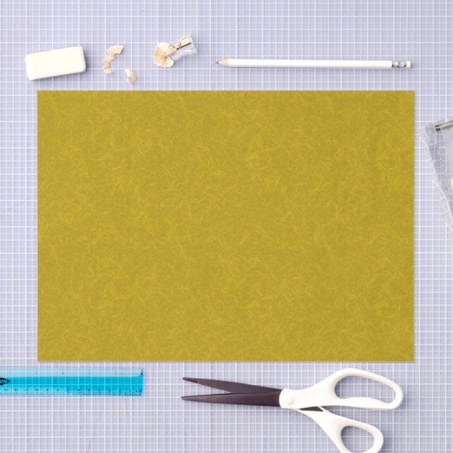 Yellow textured surface with  swirling pattern tissue paper (Craft)
