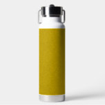 Yellow textured surface with  swirling pattern water bottle<br><div class="desc">A textured yellow surface with a swirling,  fibrous pattern,  creating a warm and cozy feel,  resembling wool or soft fabric.</div>