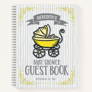 Yellow-Themed Baby Shower Guest Book