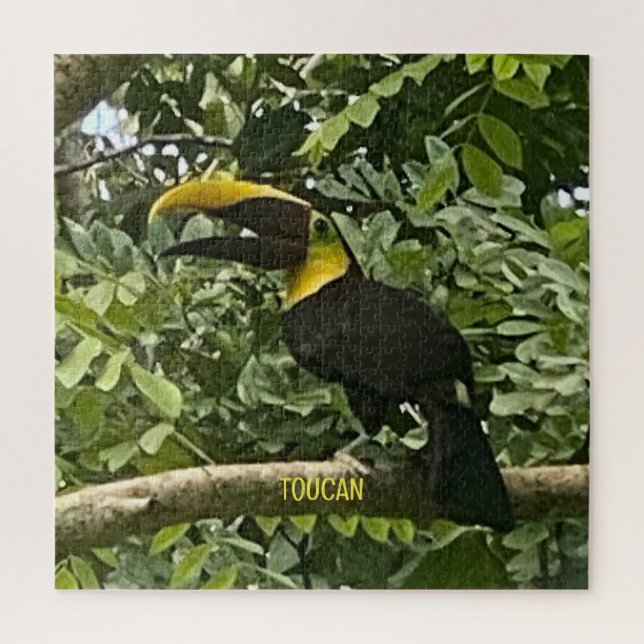 Yellow-Throated Toucan Costa Rica Design Puzzle (Vertical)