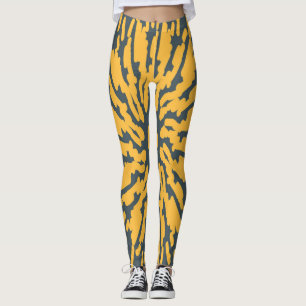 Yellow tiger "Ratti_Creative_Arts" Leggings