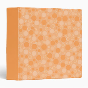 yellow toned polka dots in retro sixties style binder