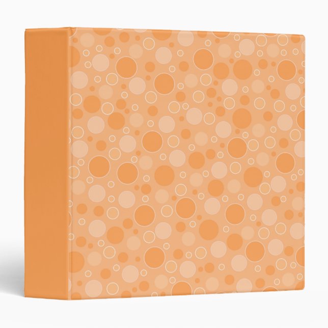 yellow toned polka dots in retro sixties style binder (Front/Spine)
