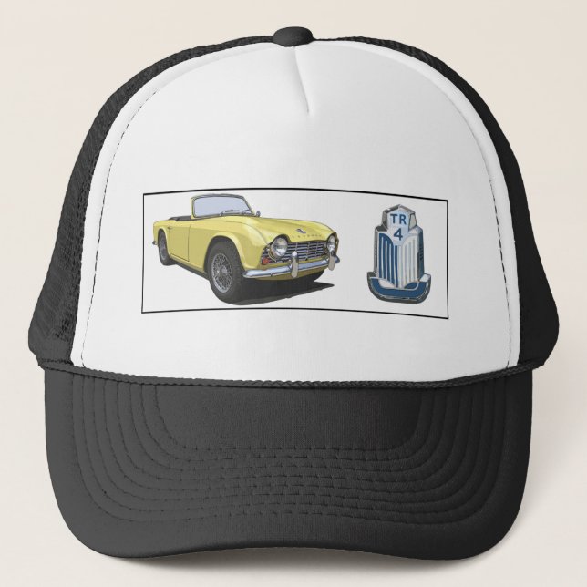 Yellow TR4 Trucker Hat (Front)