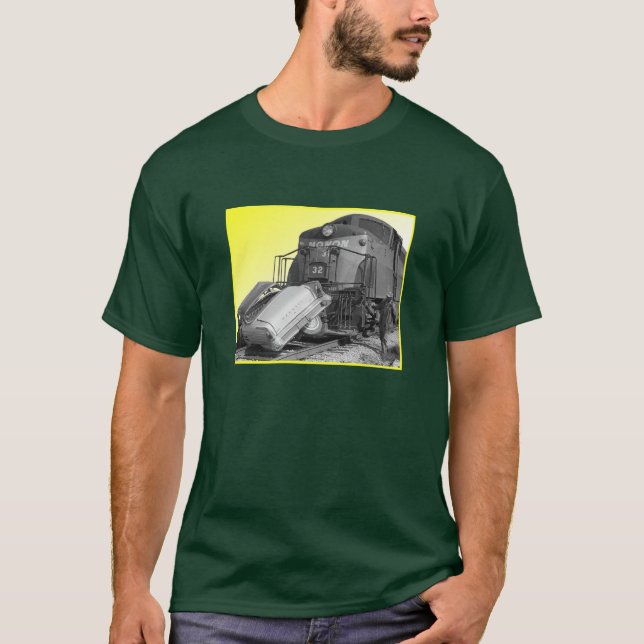 Yellow Train Wreck T-Shirt (Front)