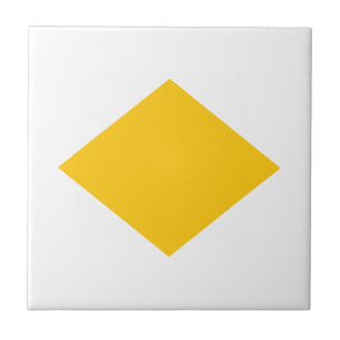 yellow triangle tile