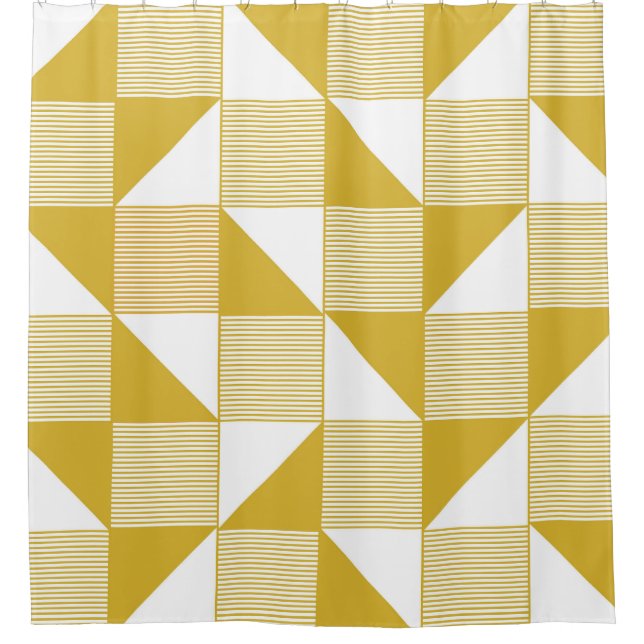 Yellow Triangles: Linear Seamless Pattern. (Front)