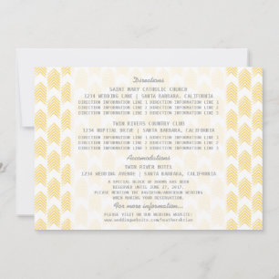 Yellow Tribal Arrows Information Card