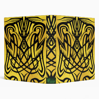 Yellow Tribal School Binder