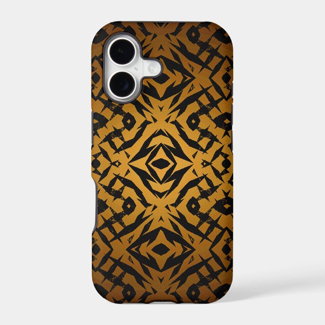Yellow tribal shapes pattern (Back)