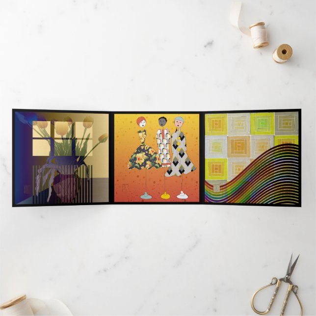 Yellow Trifold Card (Inside)