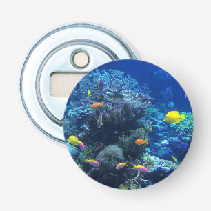 Yellow Tropical Fish Underwater Photo Bottle Opener