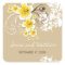 Yellow Tropical Hibiscus Beach Wedding Stickers