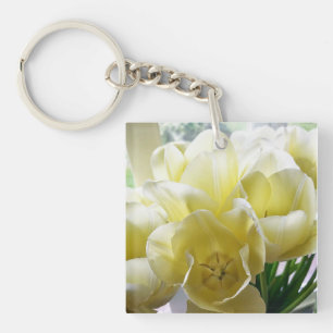 Yellow Tulip Bouquet Keychain