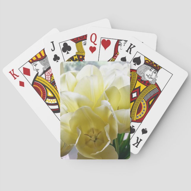 Yellow Tulip Bouquet Playing Cards (Back)