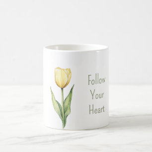Yellow Tulip Flower   Coffee Mug