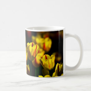Yellow tulip flowers coffee mug