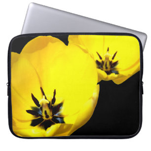 Yellow Tulip Laptop Case