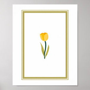 Yellow Tulip  Poster