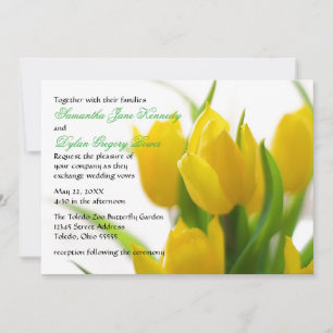 Yellow Tulip - Wedding Invitation